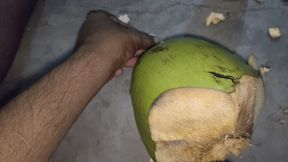 Nariyal ki desi chudai