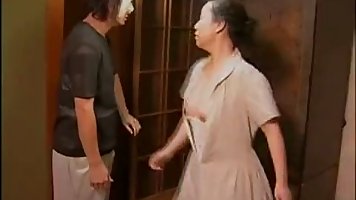 Japanese woman desperately needed a good fuck, although her husband was out of town with his friends