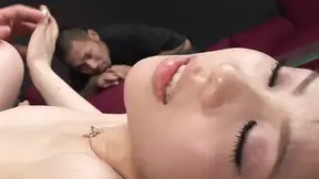 Japanese Cuck Hubby watches his wife's wild gangbang creampie fuckfest