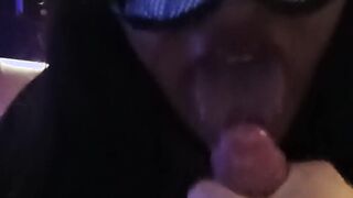 lovely trans gives me a suck off and i jizz on her tongue