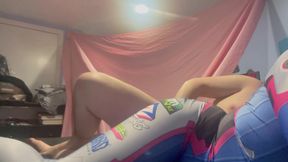 Cosplay: DVA gets fucked by daddy( unedited vid on only fans thustin69)