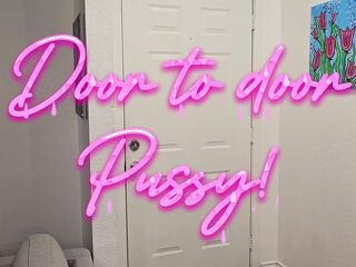Door2door Hotwife Gets Enticed and Creampied by Pumped up Bull!