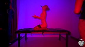 Candle wax session on beautiful slave girl
