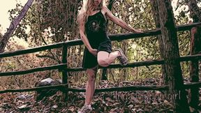 Cartoon Teen Masturbating in the Forest