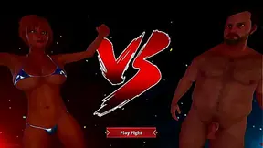 Ethan Battles Dany Bare-Knuckled Body Heat in Naked Fighter 3D Showdown