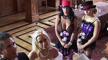 Savannah Gold Has Anal While Wearing The Garters From Her Wedding