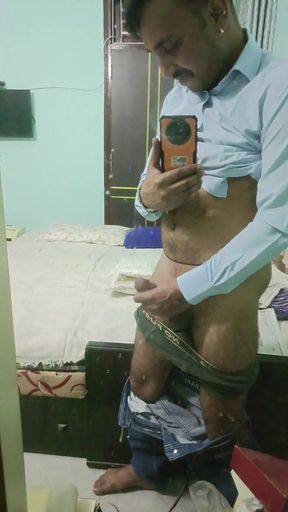 Indian Desi Man show masterbating and sucking with neighbour   Clip 1