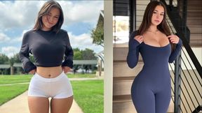 Amazing TikTok beauty mesmerizes with daring charm in intimate play