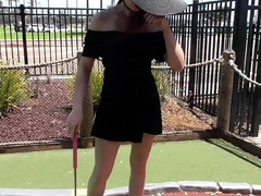 Shy Goth Exhibitionist - Mini Golf Shoulderless Top