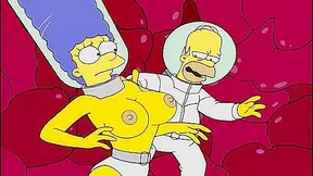 Marge Homers Steamy Underwater Encounter in The Simpsonverse