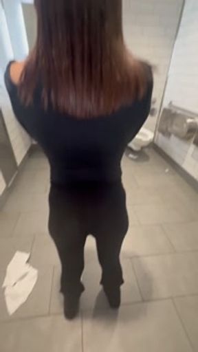 A stranger followed me inside the mall's bathroom