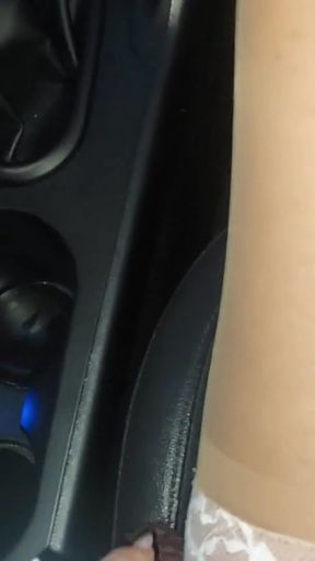 Stepmom in nylon stockings and high heels seduces her stepson in the car in public   Clip 1