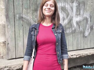 Public Agent Her consummate booty makes him desire to bang her outside in public