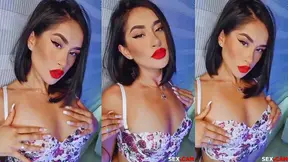 Hot Brunette Takes It All In Her Mouth & Pussy On Cam Close-Up