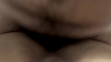 my friend stuck his big hairy cock in me until i came hot and he came inside my ass