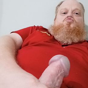 Stroking my Big Ginger Cock.  JohnnyRed883 Redhead Firecrotch