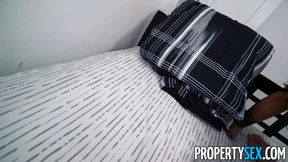 Evelin Stone Flirty Real Estate Agent Unbuttons Blouse & Gives Blowjob Facial to Seal House Deal with Single Dad