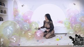 Megan pops 12 Inch Soap balloons Part 2 4K UHD Version