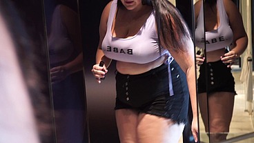 Gorgeous BBW Cum on Tits