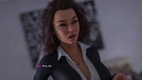 Busty 3D MILF flaunts huge fake tits and big ass in sexy swimsuit