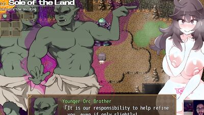 Unenslaved girl finally achieves climax in epic orgy with orcs & their big boobs!