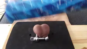 Blue Bat CBT: Raw Ball Busting Dominance in Fiery Gay BDSM – Amateur Pain Play 18+