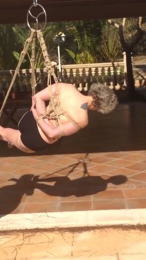 BDSM BONDAGE einfach die Oma mal aufgehaengt   Clip 2