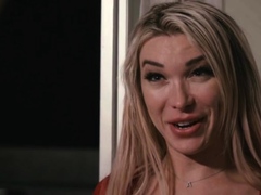 Ts hottie Aubrey Kate fondles shecock while intensely analed