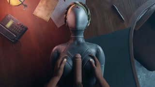 Atomic Heart No Hands Black guy tits fuck Robot Girl Big Boobs Cum on the face Titjob Animation