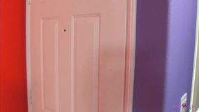 Beautiful blonde Megon spreads her tight pussy for a huge jizz load