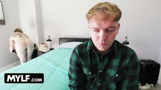 Big Titted Stepmom Lets Hung Stepson Pound the Fuck Out of Her Tight Pussy - MYLF