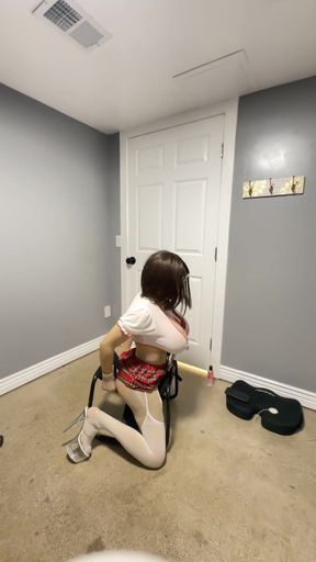 Unforgettable moment from "Wearing my sexy outfit for the day my huge tits and big cock"