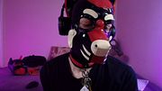Pup play fuels deepthroat frenzy and cum,