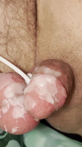 Stunning moment from &quot;Cbt Stinging nettles candle wax cum&quot;