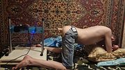dildo fuck machine rough anal session Sasha Earth