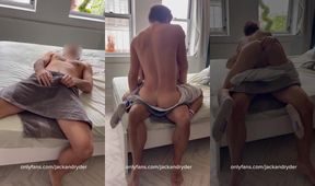 My naked roommate fucked me rough in the shower like an animal
