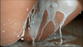 Tilly Milkyway (4K MP4) featuring Wet & Messy, Milk, Slo-mo