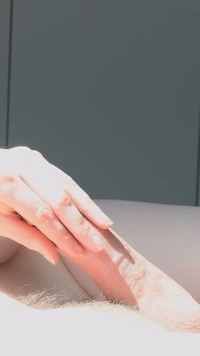 40 minutes of handjob and torture! I tease that cock slowly, make him moan and shake until cumshot   Clip 1