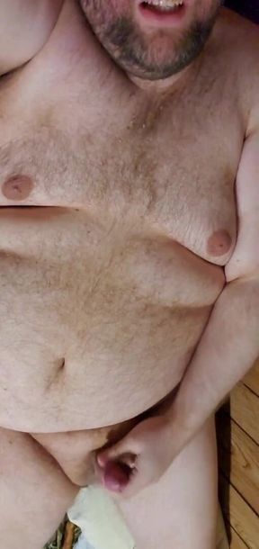 Fat Guy Masturbates and Has an Orgasm #3