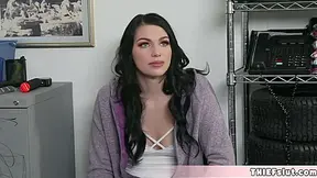 She Is Broke So She Decided To Steal A Pair Of Sexy Sho