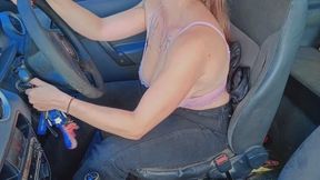 Pedal Pumping + Cranking + Pointy High Heels with Bouncing Boobs