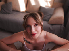 My uber-cute step sister likes to play with my penis and get a cum-covered face - XXX!