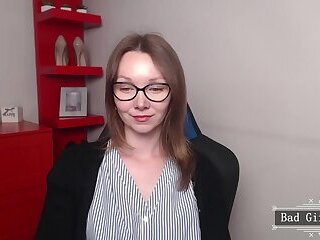 Hot office sexy milf webcam solo teasing