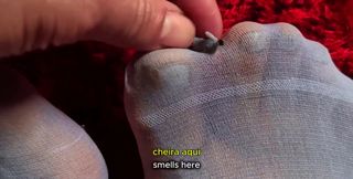 Cruel Giantess Orders Her Miserable Little Man to Smell Her Pussy