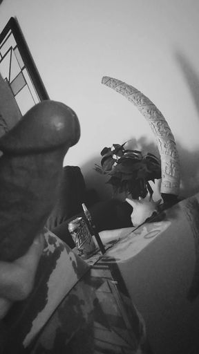 Slow motion counting cumshot solo