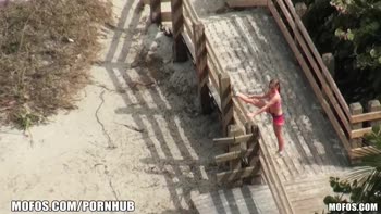 Shelby Paige's Beach Babe POV: Picked Up for a Public Doggystyle