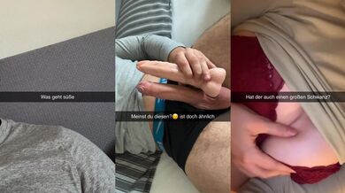 Guy cheats on girlfriend for Double Penetration Snapchat Cuckold German