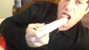 straight dude solo dildo play on webcam