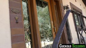 CuckoldSessions - Hot Petite Blonde Babe Loves Getting Spitroasted In Front Of Her Cuck Bf