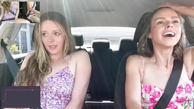 Nadia Foxx & Serenity Cox cumming firm within public operate thru including Lush remote controlled vibrators